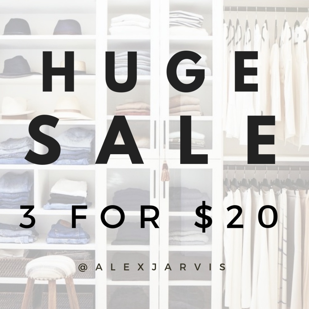 CLOSET CLEAR OUT ✨ 3 for $20 Sale ✨ Bundle & Save!